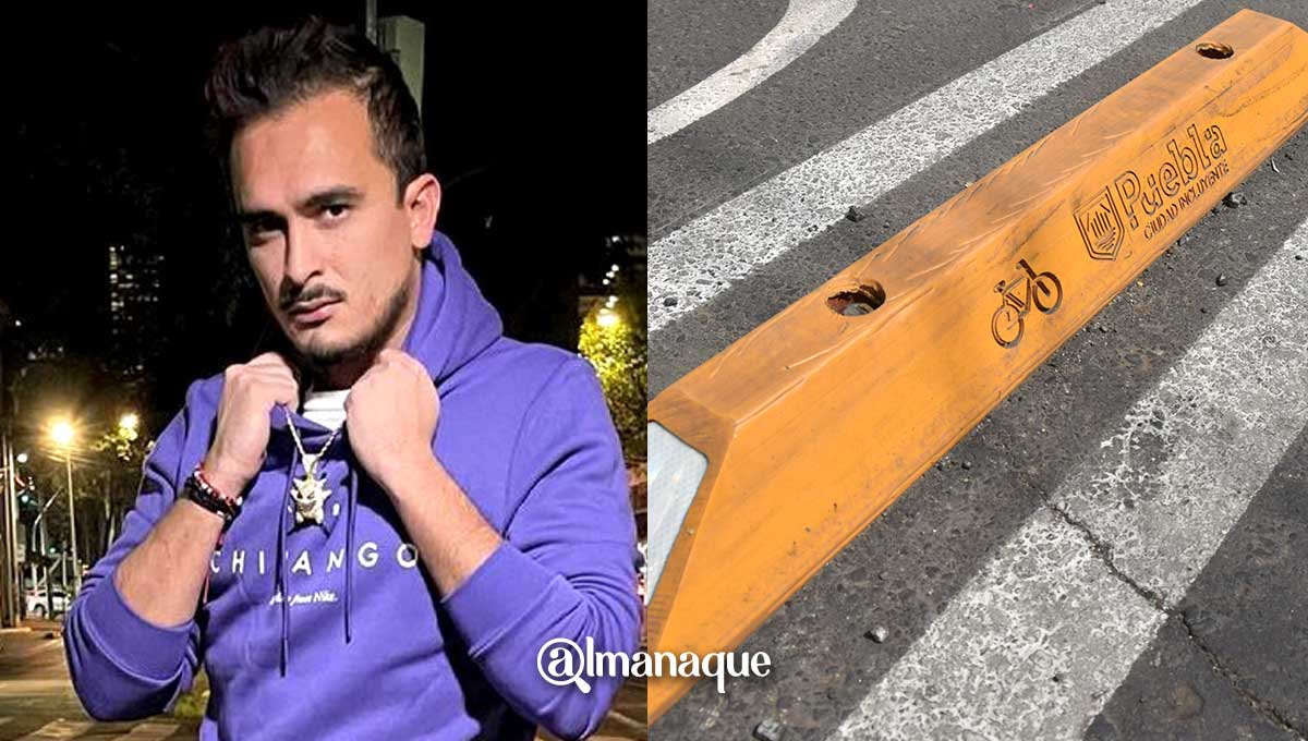 Ricardo Pérez de La Cotorrisa se cae en la ciclovía de Puebla 3 La Cotorrisa en la ciclovía de Puebla