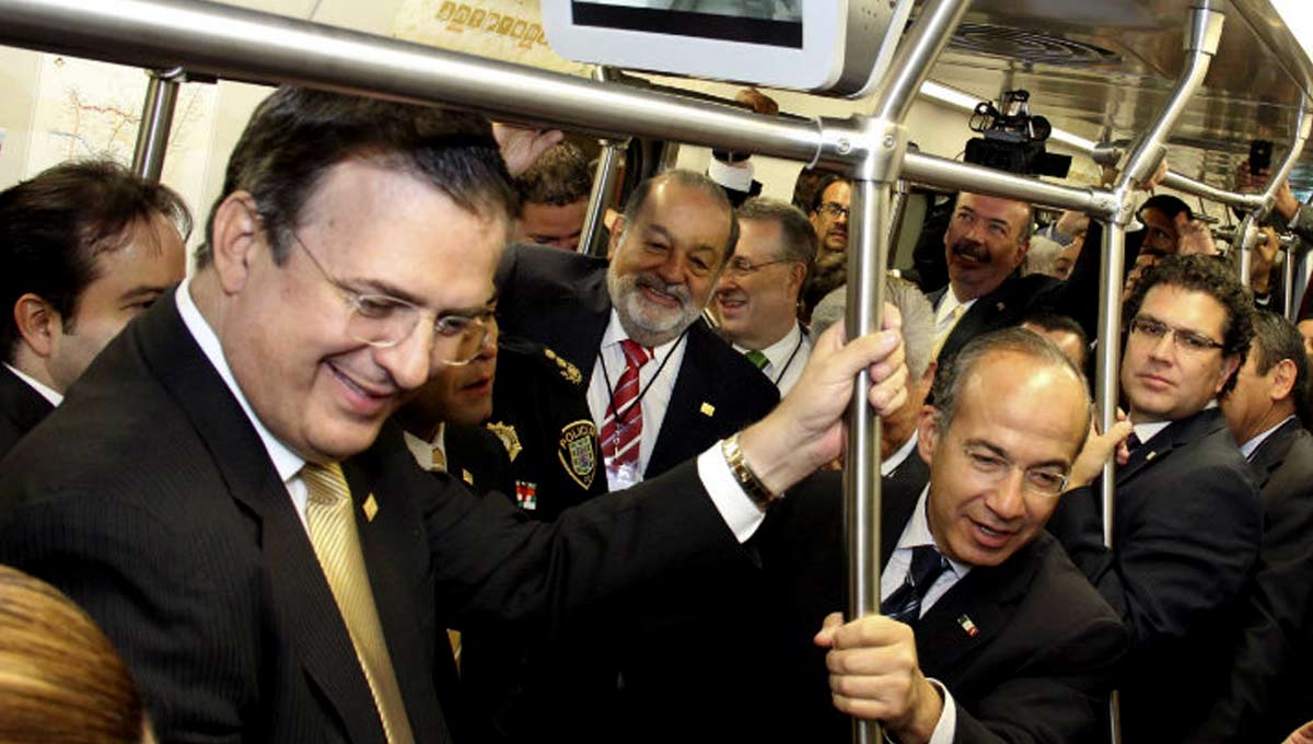 En redes, exigen castigo para Ebrard y Mario Delgado por tragedia en línea 12 4 Marcelo Ebrard y Felipe Calderón inauguran la línea 12 del metro en Ciudad de México