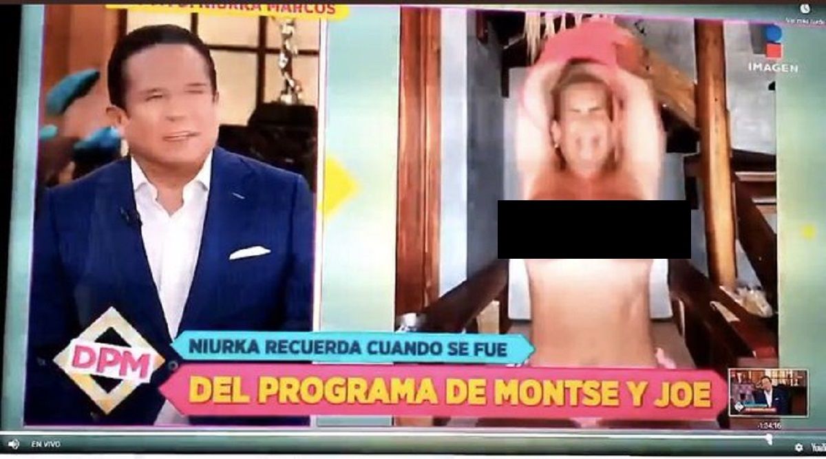 VIDEO: Niurka enseña los senos en programa en vivo