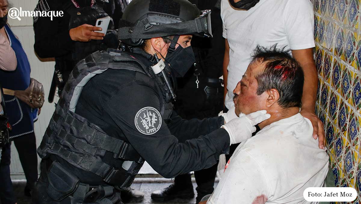 Pelea Ambulantes Centro de Puebla 2