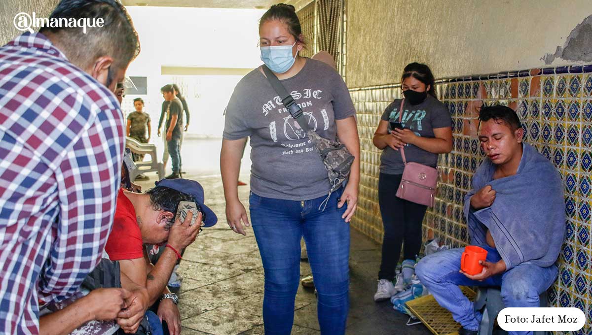 Pelea Ambulantes Centro de Puebla 5