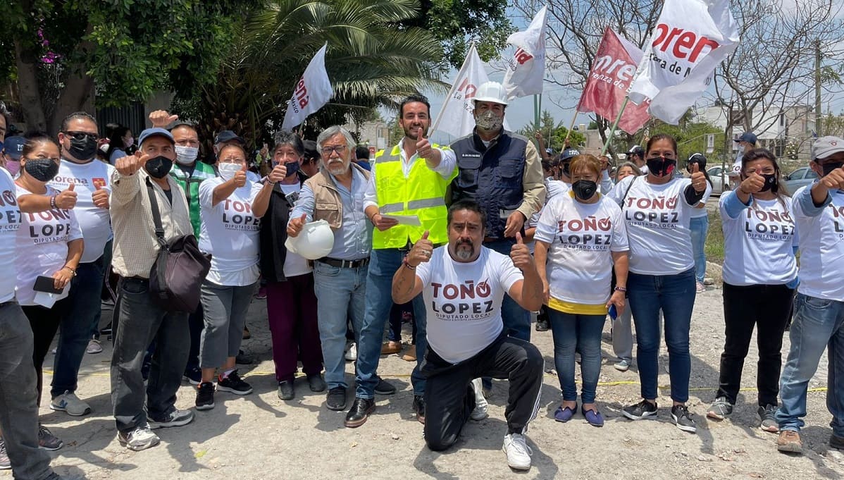 Inicia Toño López proyecto ejecutivo para rehabilitación de avenida en La Guadalupana 4 Tono 1