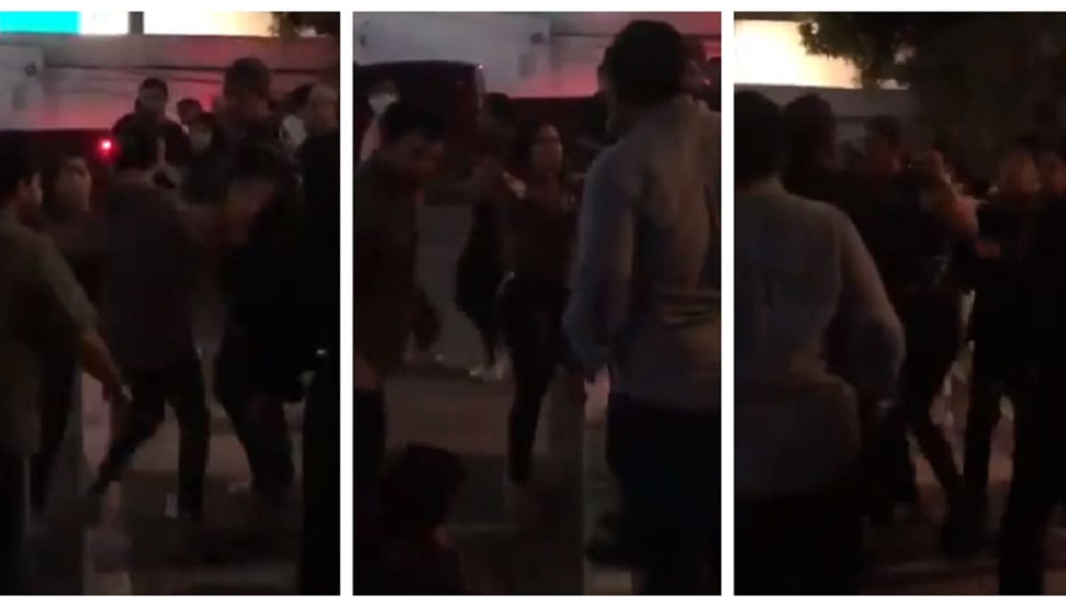 Hombre golpea en la cara a una joven en centro nocturno de Chiapas 2 golpea a mujer 1