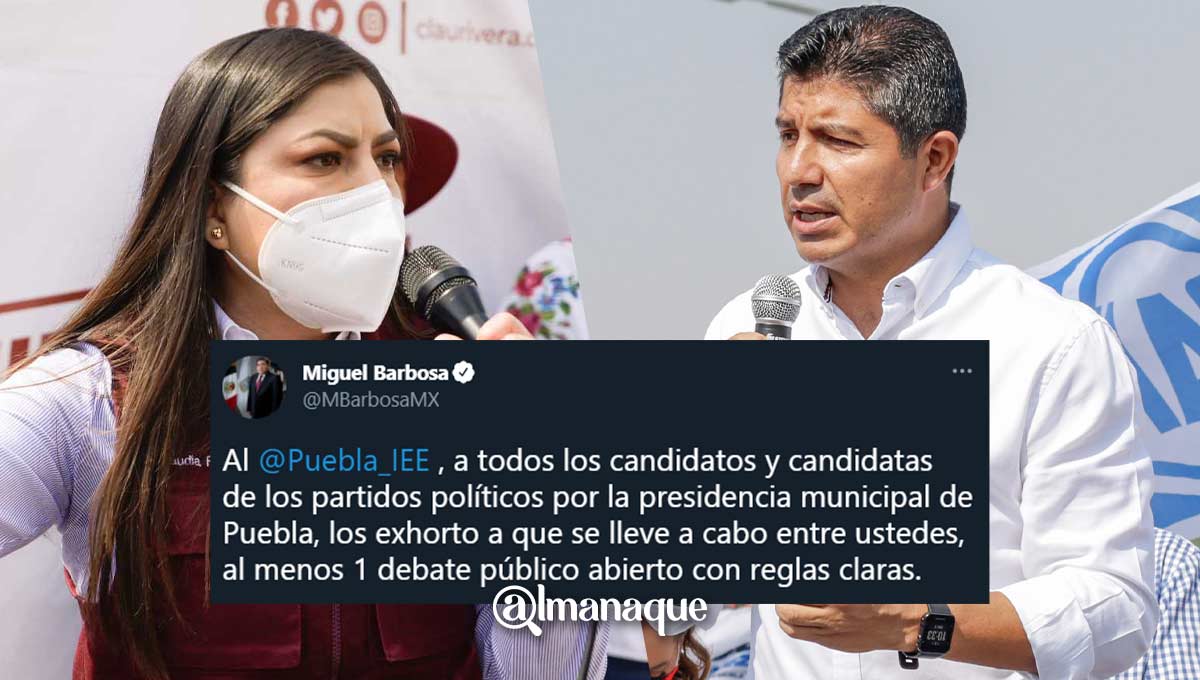 Recomienda gobernador de Puebla que se organice un debate entre candidatos a la alcaldía 2 portada debate Puebla alcaldia Barbosa