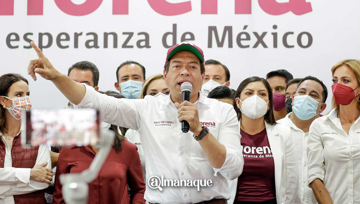 Entre manifestaciones y reclamos, dirigente nacional de Morena arropa a candidatos en Puebla 6 portada mario delgado Claudia Rivera Puebla