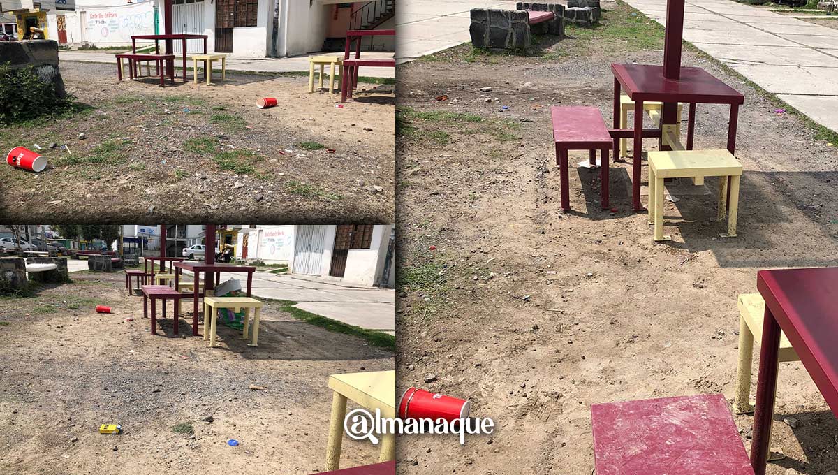 Usan módulos del Ayuntamiento de Puebla para tomar micheladas 5 portada parque malas condiciones