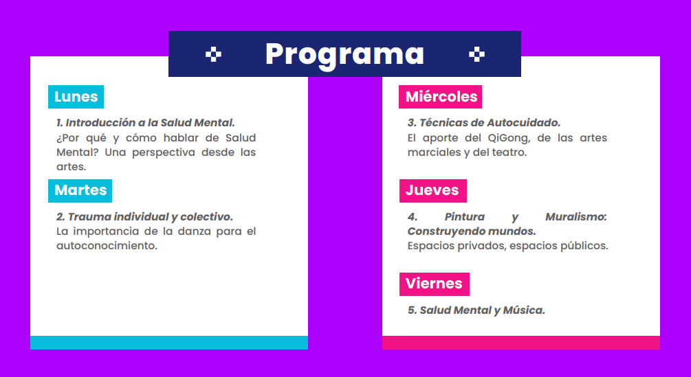 Llega a Puebla la semana de conversatorios: Arte y Salud Mental 5 programa