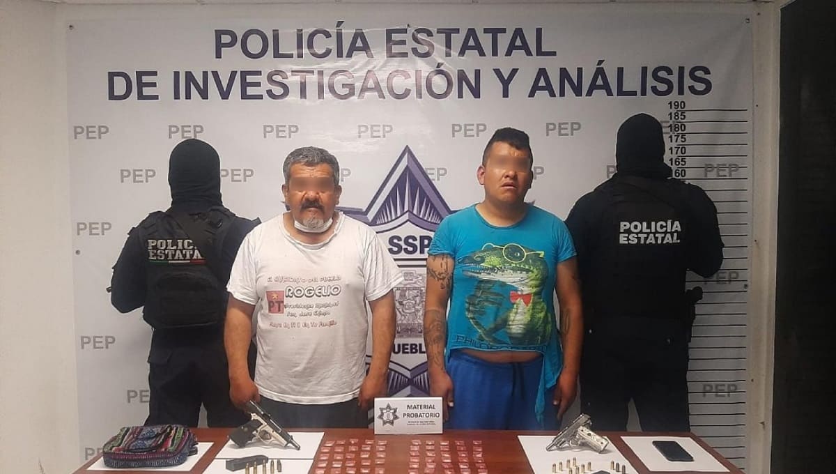 Detienen a dos narcomenudistas y vendedores de armas en San José Chiapa 4 san jose chiapa 1