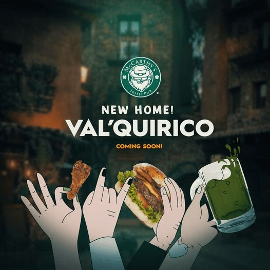 Poster de McCarthys sucursal ValQuirico 
