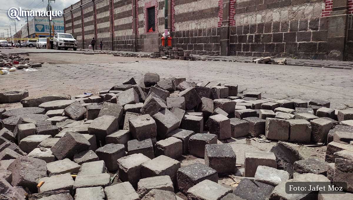 Ayuntamiento de Puebla sigue sin colocar adoquines en la 8 y 10 Oriente-Poniente 6 Calle 8 Poniente remodelacion 5