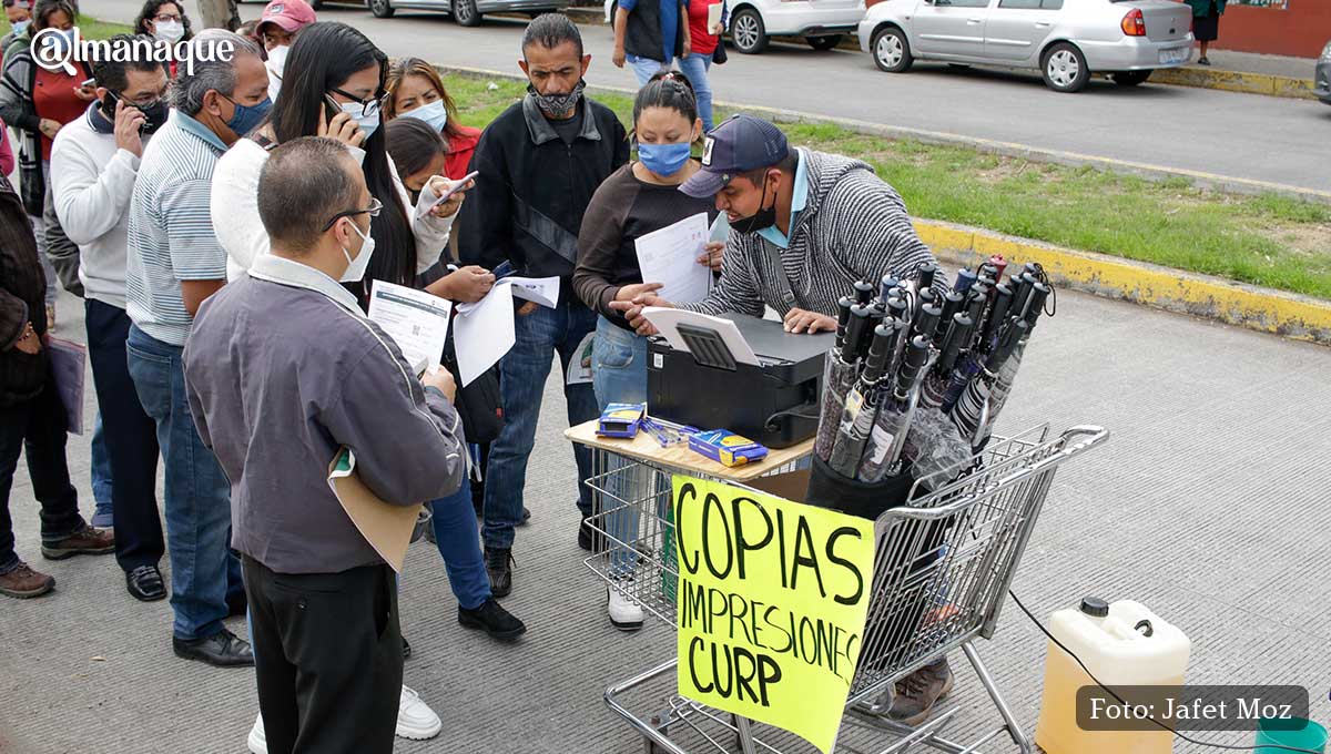 Carrito de copias en vacunacion Puebla 1