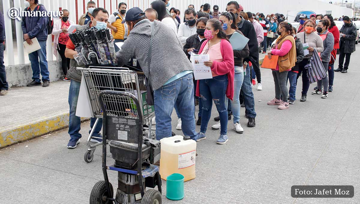 Carrito de copias en vacunacion Puebla 2