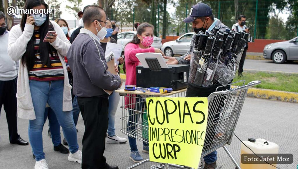 Carrito de copias en vacunacion Puebla 3