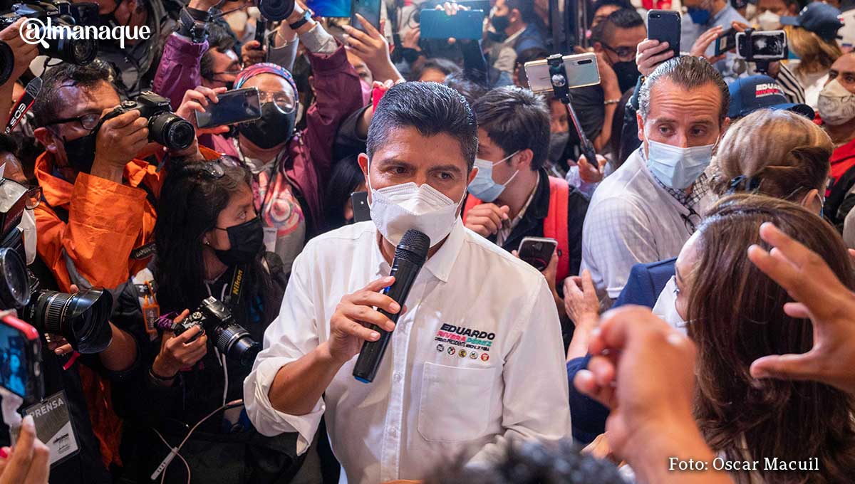 “Encuestas me dan 10 puntos de ventaja”: Lalo Rivera; celebra con mariachi 10 Eduardo Rivera Puebla Ganador 8