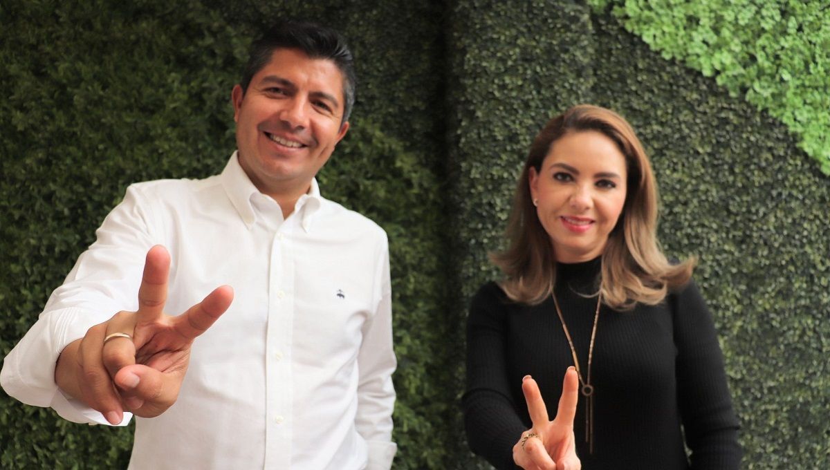 Se reúnen Lalo Rivera y Paola Angón, alcaldes electos de Puebla y San Pedro 2 LALO RIVERA Y PAOLA ANGON