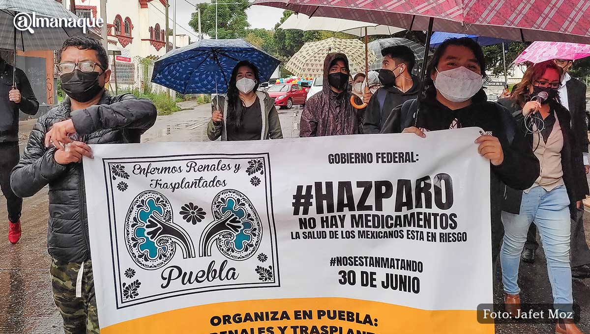 Pacientes renales en Puebla exigen medicamentos a AMLO 7 Manifestacion Enfermos Renales 8