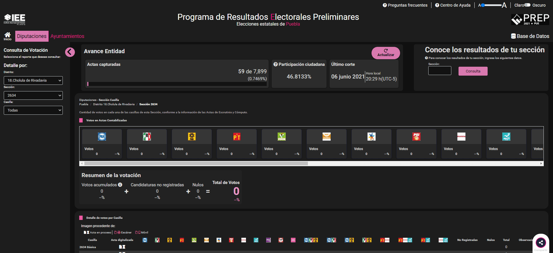 Así puedes consultar el PREP de Puebla 9 PREP3