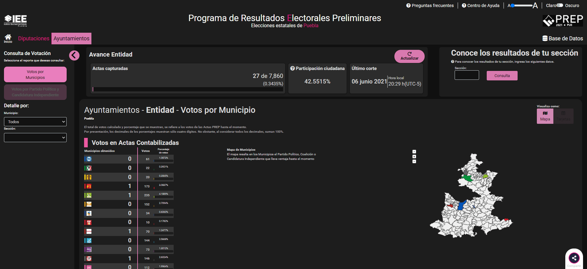 Así puedes consultar el PREP de Puebla 10 PREP4