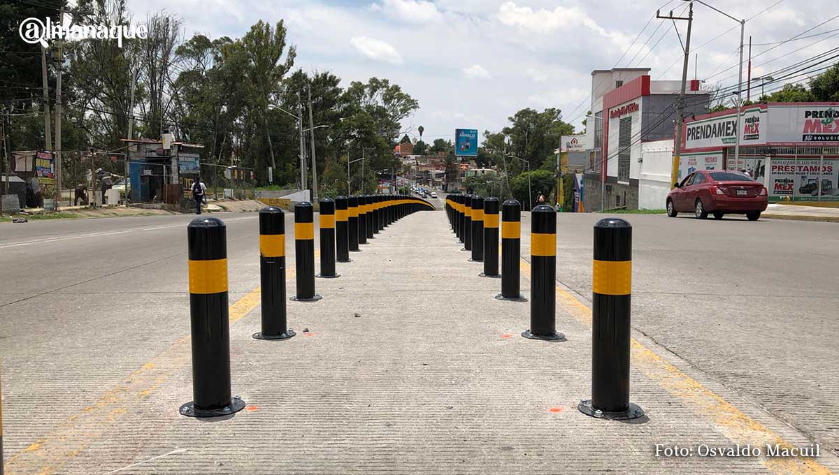 Claudia Rivera gastó más de 4 millones de pesos para colocar 2 mil 400 bolardos en Puebla 3 bolardos circuito juan pablo segundo 3