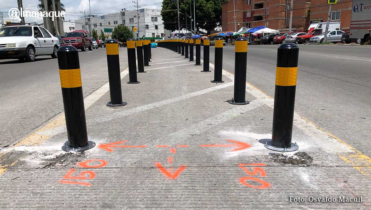 Ayuntamiento invirtió 9 millones en La Margarita para bolardos y obras de movilidad 2 bolardos circuito juan pablo segundo 6