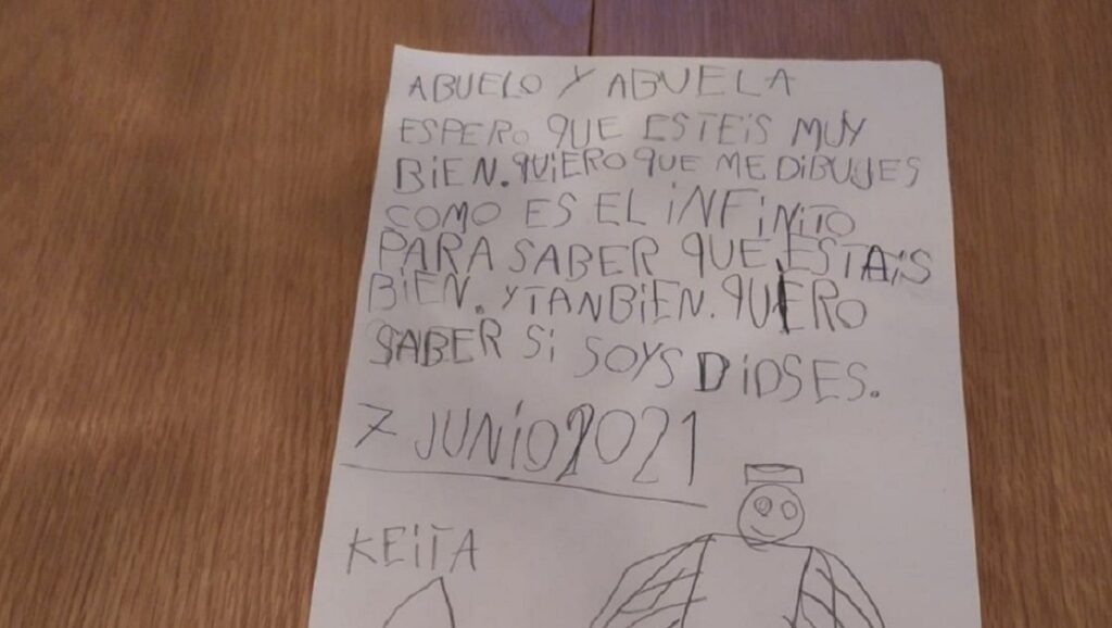 carta nino abuelos que fallecieron