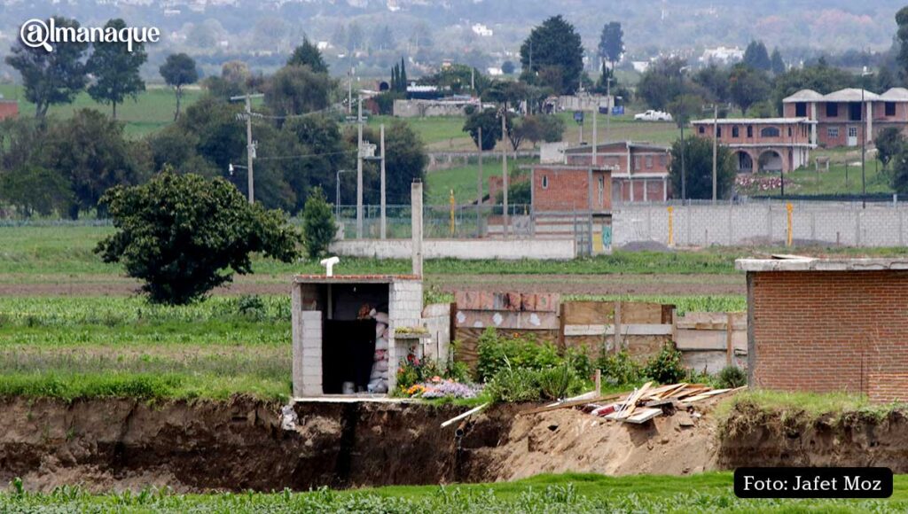 ANTES Y DESPUÉS: Así se ve el socavón tras el derrumbe de la casa 9 casa del socavon puebla 2