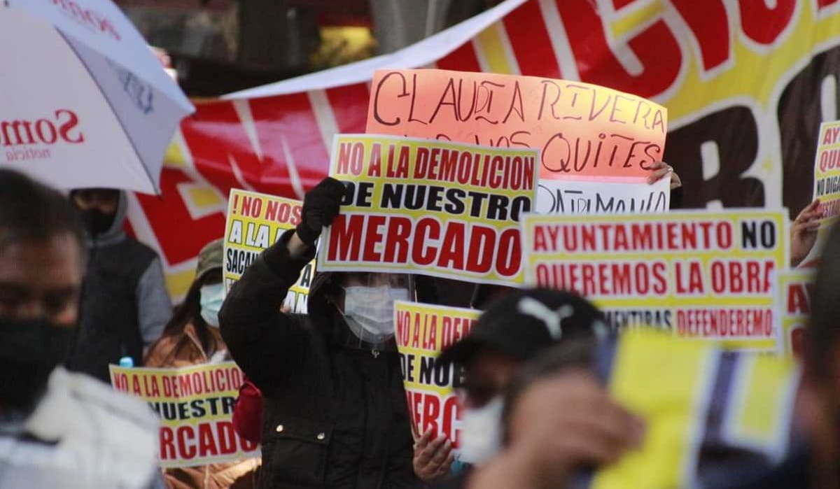 Comerciantes denuncian corte de luz en el mercado Amalucan 3 comerciantes mercado amalucan 1
