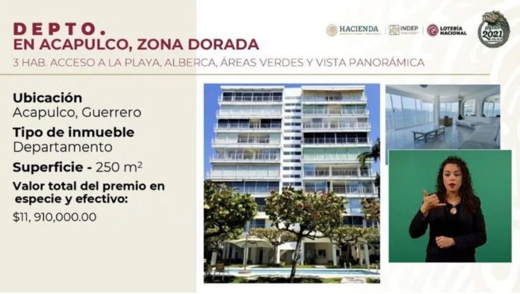 Así es el lujoso departamento de Acapulco que rifará AMLO; vale casi 12 mdp 4 departamento acapulco 1
