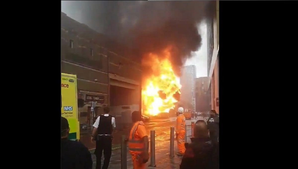 VIDEO: Captan explosión cerca de estación de tren en Londres 2 emergencia