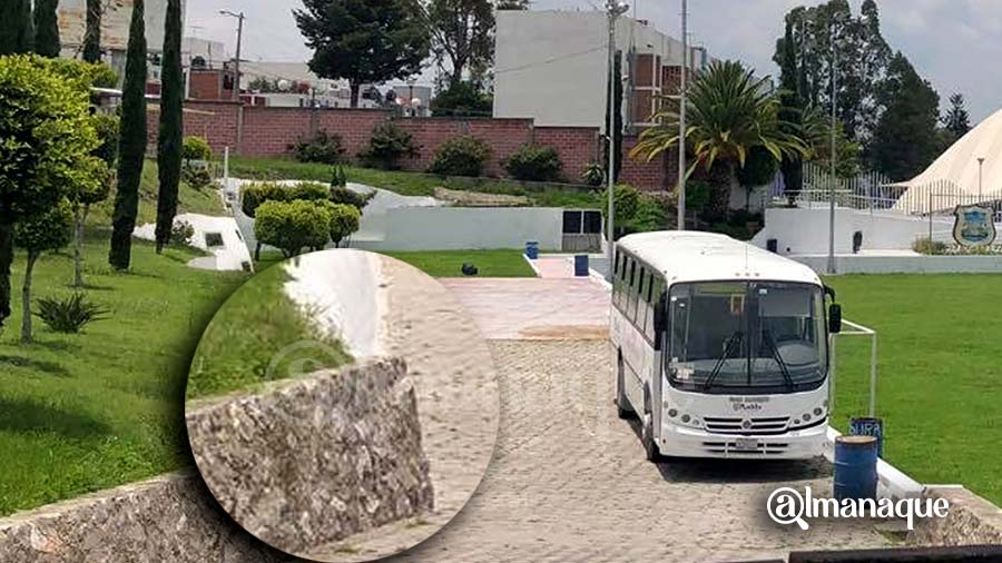 interior parque maquinaria lajas de puebla zocalo
