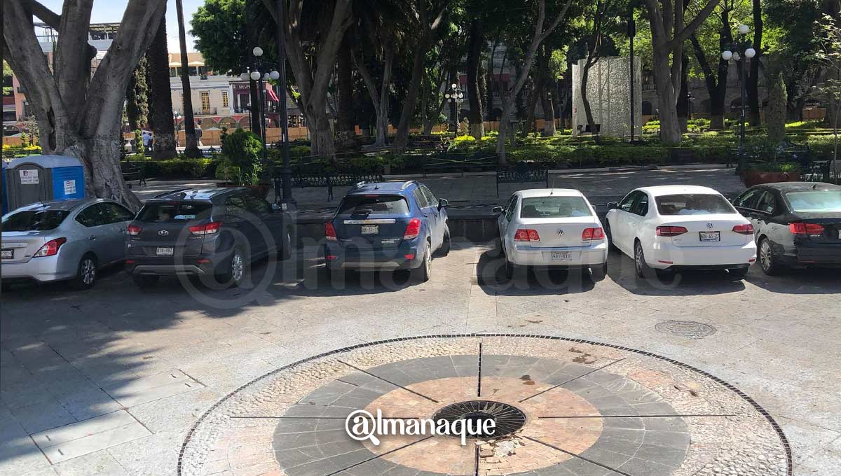 zocalo de puebla estacionamiento