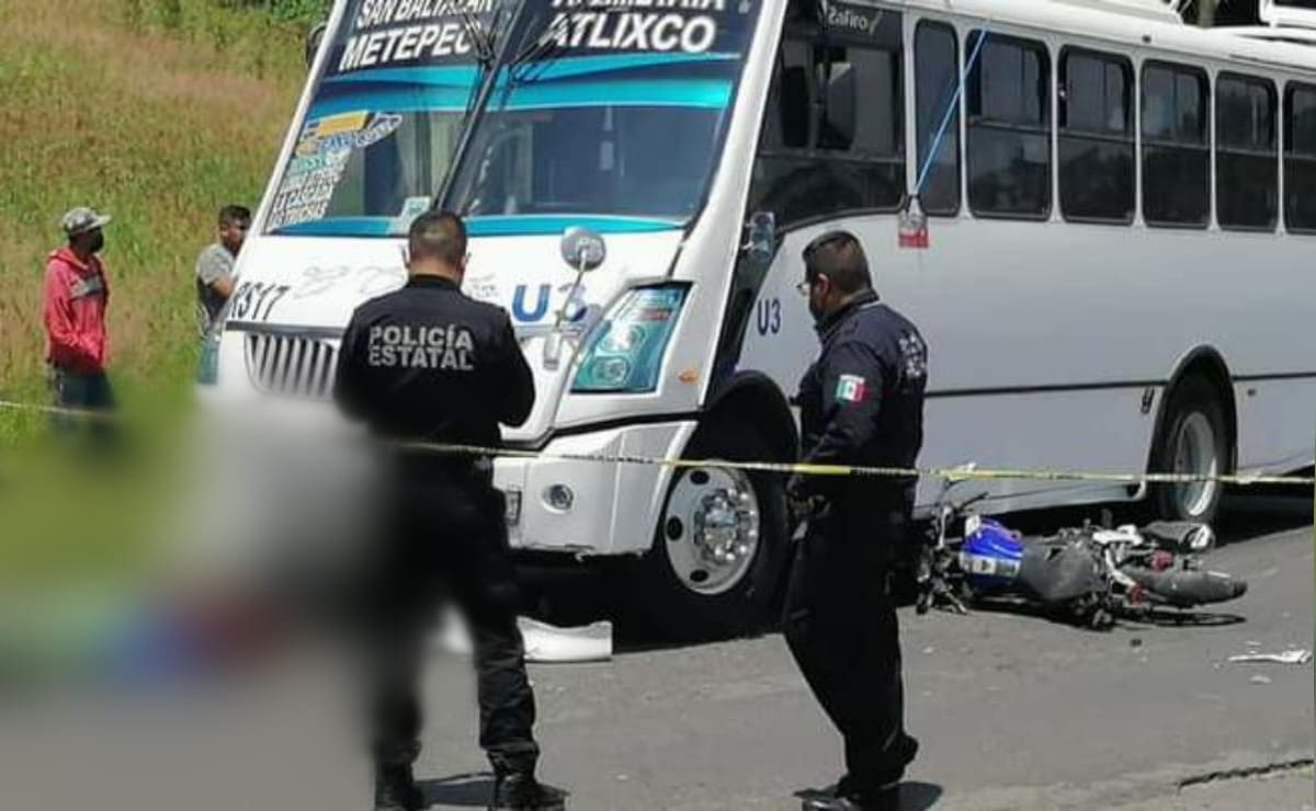 Autobús arrolla y mata a motociclista en Metepec, Atlixco 3 Atlixco Metepec