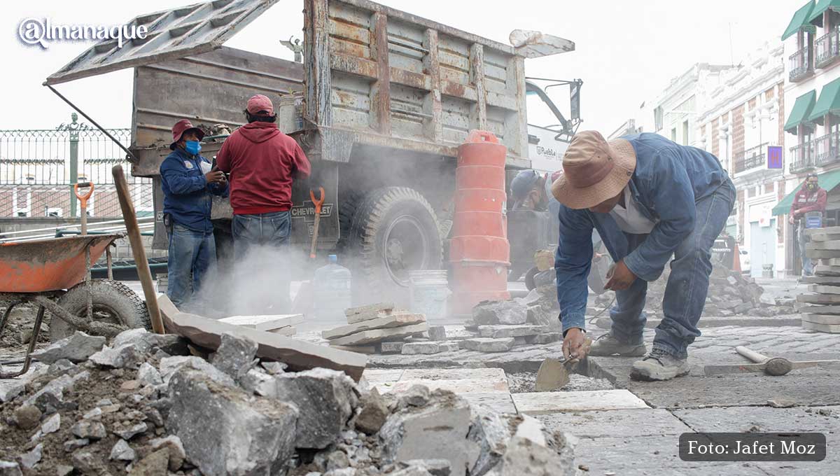 Cambio de Lajas zocalo puebla 8