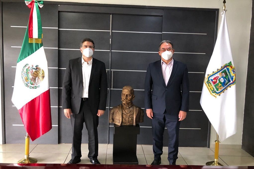Se reúnen secretario de Educación de Puebla y Ríos Piter 2 armando meliton
