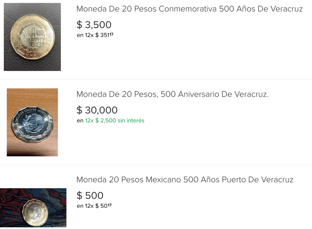 ¡Revisa tu cambio! Moneda de 20 pesos de la Fundación Veracruz se vende hasta en 30 mil en internet 2 Moneda de 20 pesos