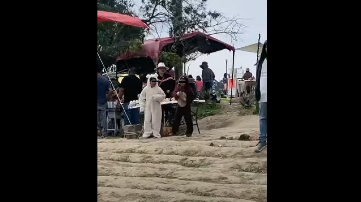VIDEO: Con niños disfrazados de "Spay" y "Spike" buscan atraer turistas al socavón 1 perritos
