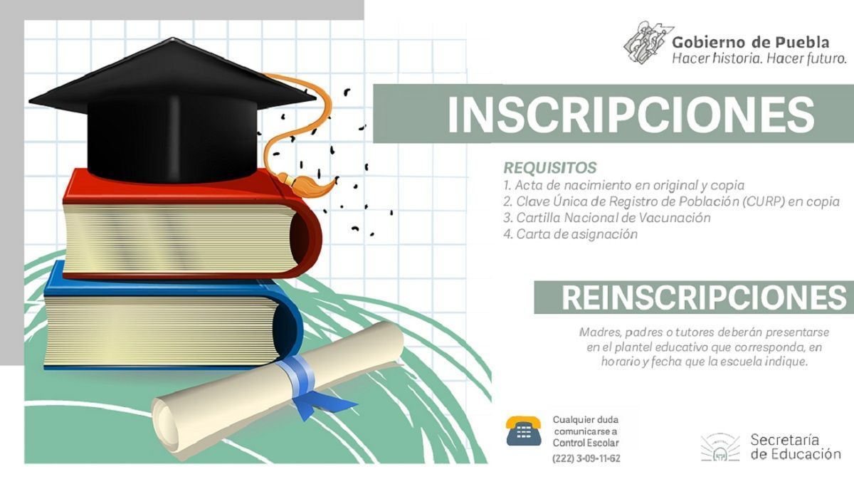 Inscripciones en Puebla serán de manera presencial del 16 de agosto al 10 de septiembre: SEP 3 Arte Secretaria de Educacion 15 de agosto de 2021 Boletin No.108