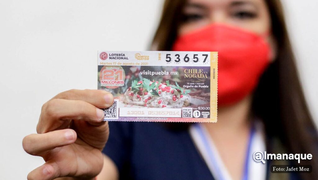 Billete Loteria Nacional de Chile en Nogada 1