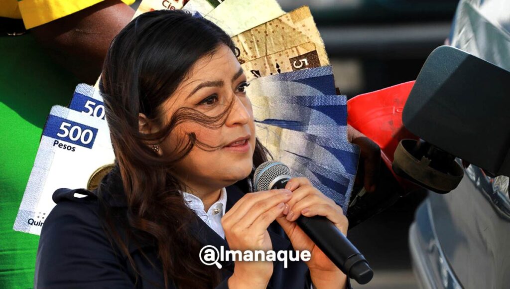 Claudia Rivera vales de gasolina