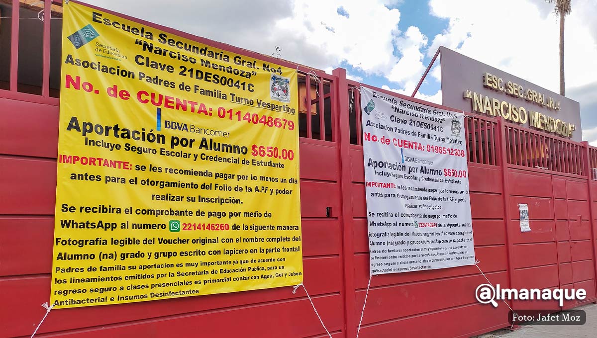 Gobernador de Puebla suspende cobro de cuotas escolares; padres han pagado hasta mil 200 pesos 4 Cuotas Escuelas Narcizo mendoza 5