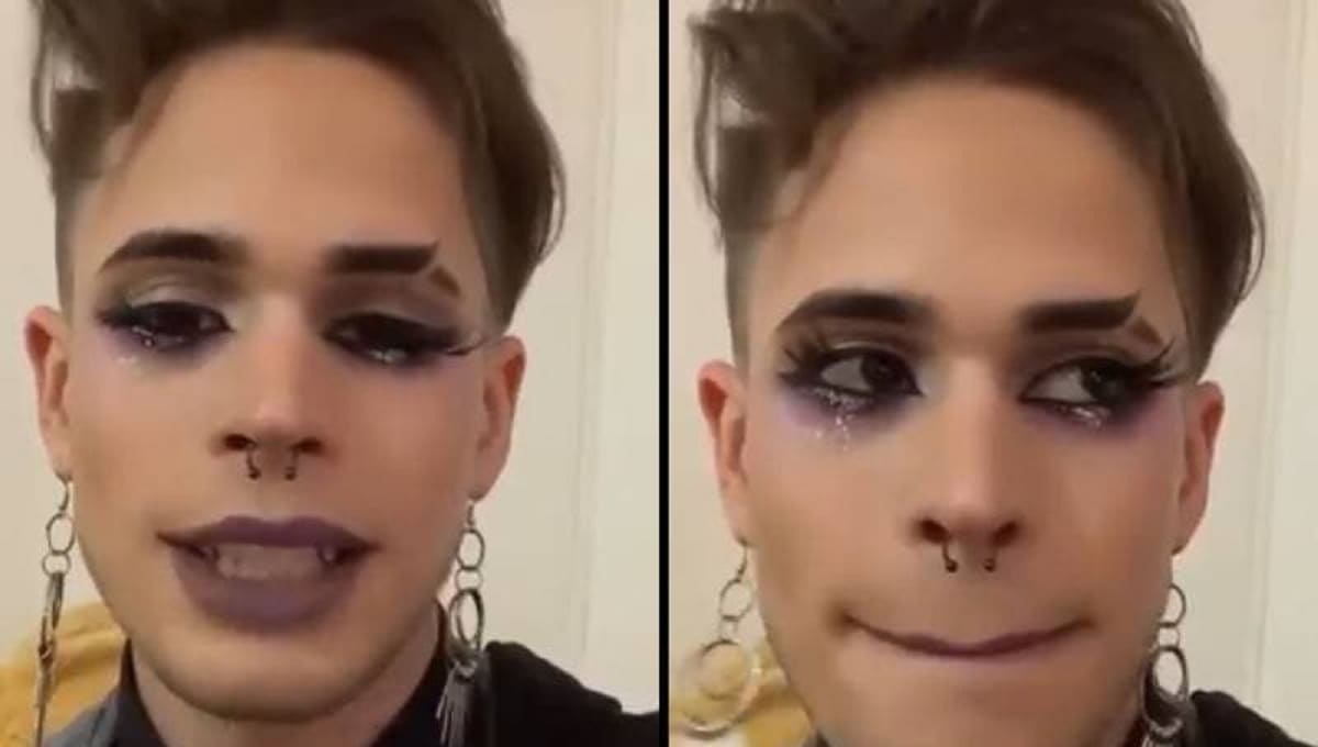 Otra de cadeneros: A Diego le impiden la entrada a un bar y los discriminan por ir maquillado 3 Diego maquillaje discriminacion argentina 1