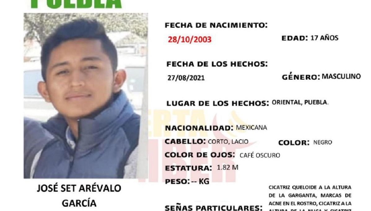 FGE activa Alerta Amber para localizar a José Set Arévalo de 17 años 3 Jose set 1
