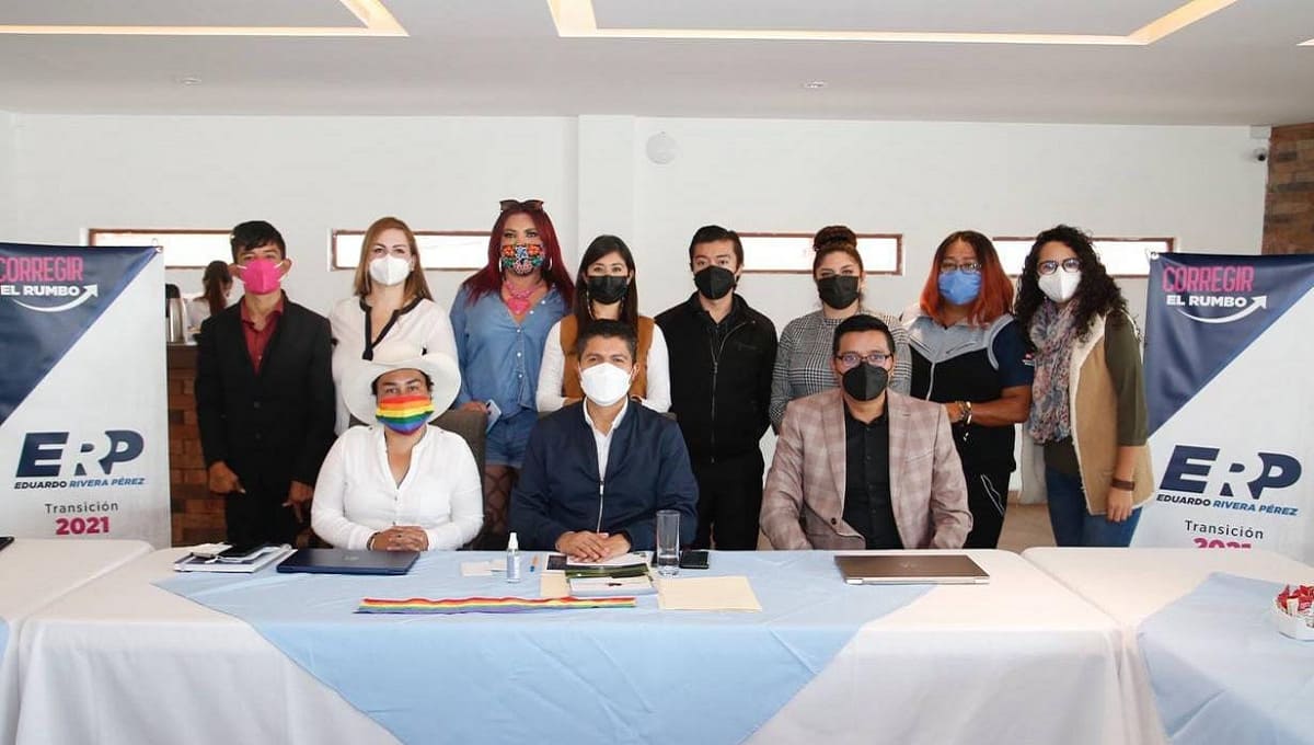 Eduardo Rivera sostiene encuentro con representantes de la comunidad LGBTTTIQ+ 1 Lalo Rivera organizacion lgbt 1