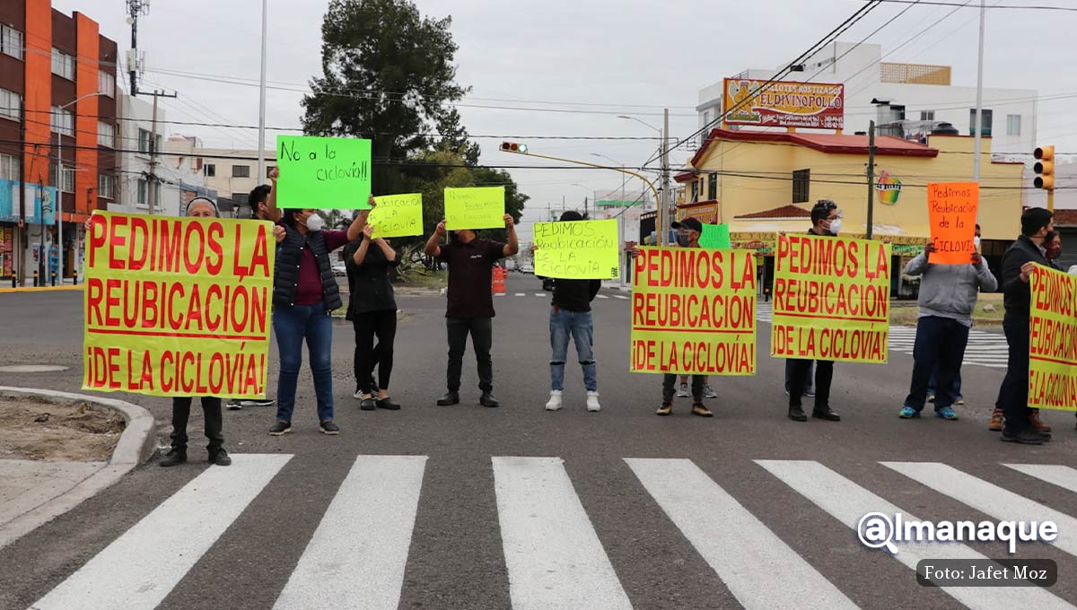 FOTOS: Vecinos de San Manuel piden reubicación de la ciclovía 4 MANIFESTACION San Manuel 1