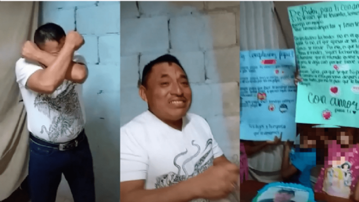 VIDEO: "Te pasaste de lanza", llora tras recibir su primer pastel de cumpleaños 2 Mario 1