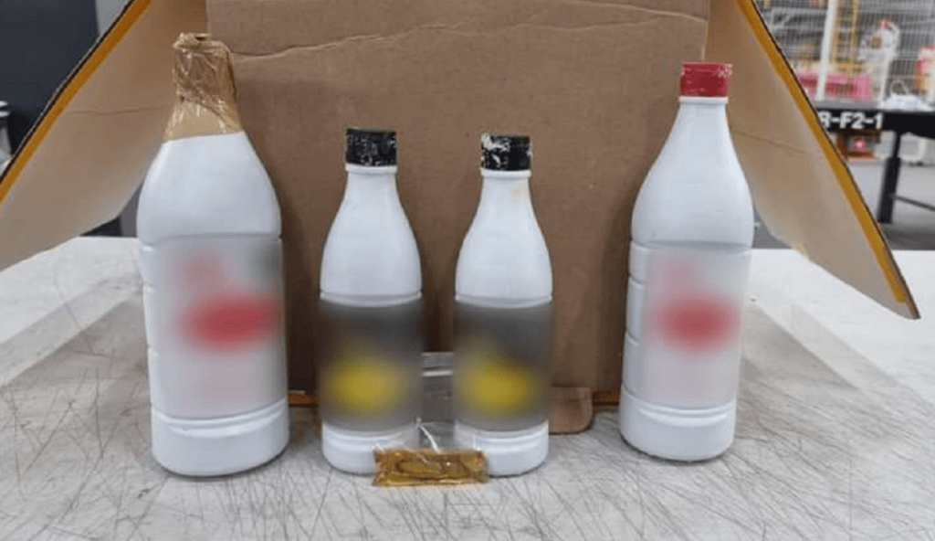 Metanfetamina botellas 1