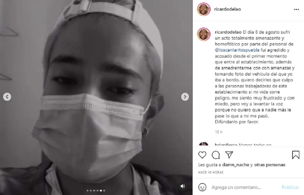 Joven acusa homofobia por parte de cadenero de Cantaritos en Cholula 2 Cantaritos