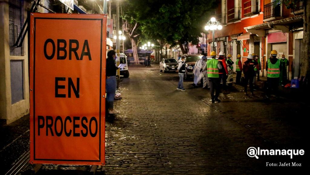 Trabajos de remodelación de la 5 de mayo