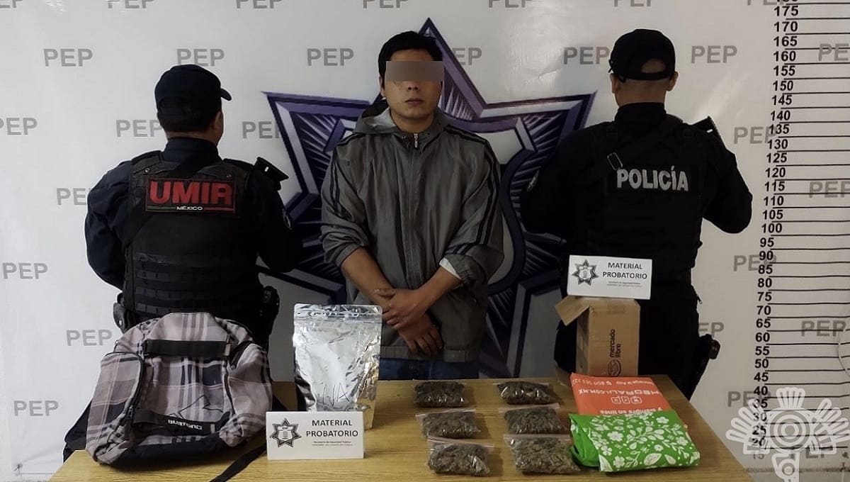 Policía Estatal detiene a presunto narcomenudista en el centro de la ciudad 1 Policia estatal centro ciudad 1
