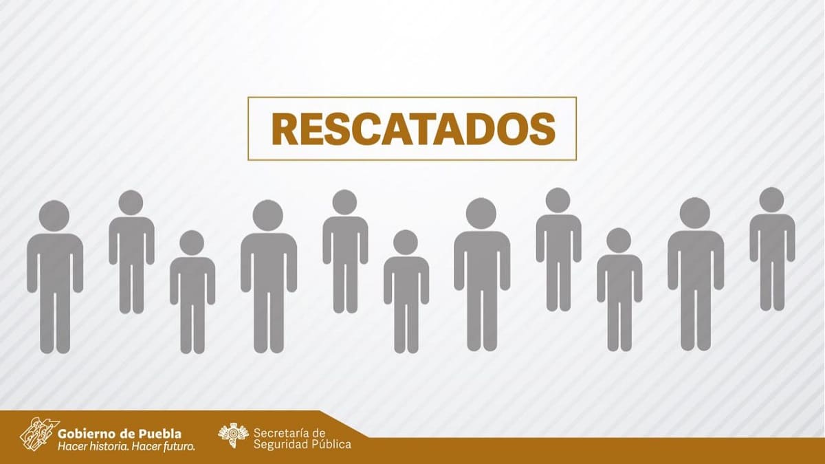 Rescatan a 55 migrantes haitianos que viajan en autobús turístico en Puebla 2 Rescatan migrantes Puebla